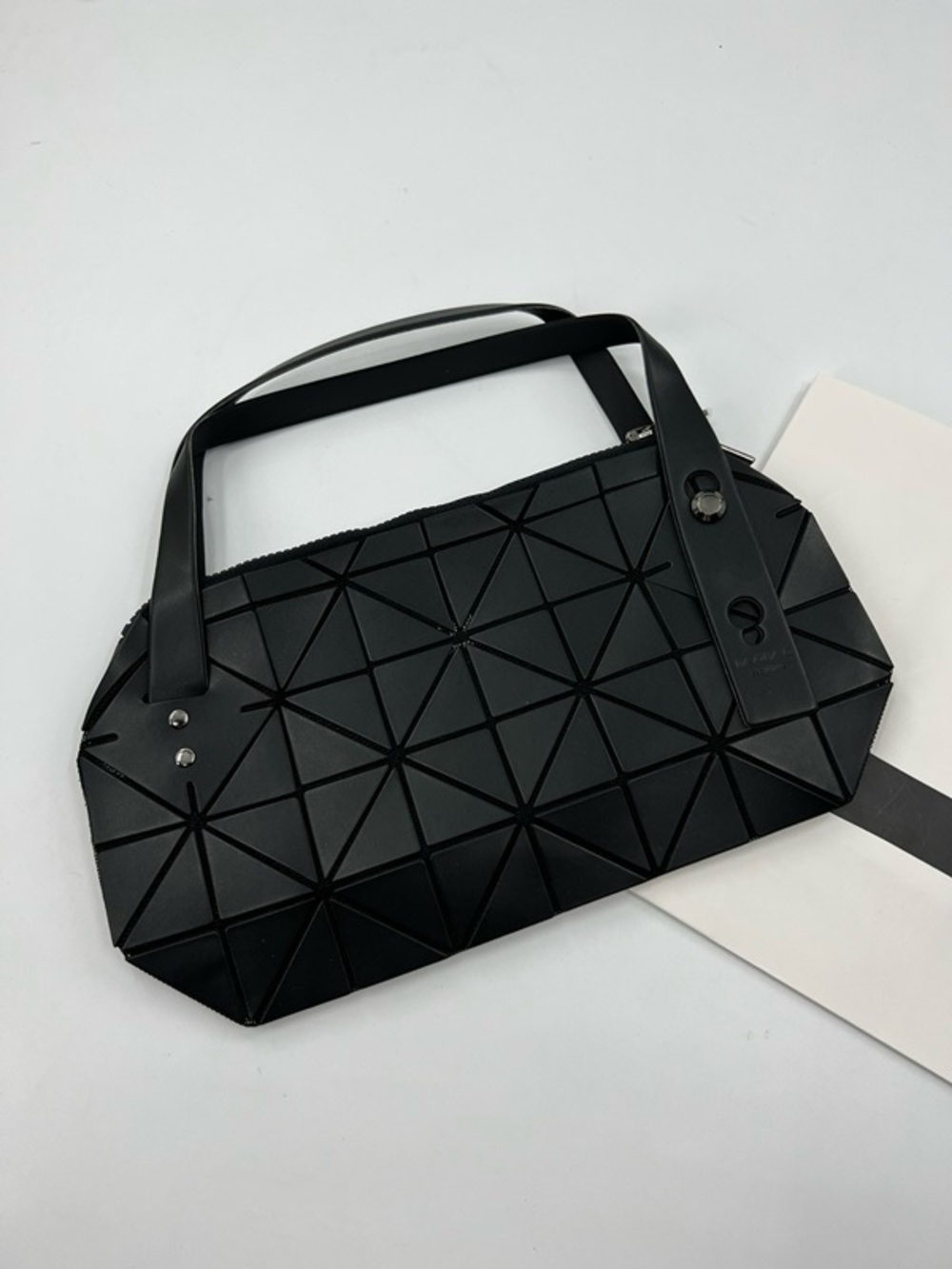 Issey Miyake Black Geometric Panel Tote
